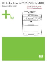 HP Color LaserJet Printer 2820 User manual