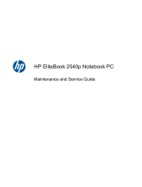 HP (Hewlett-Packard) 2540p User manual