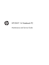 HP ENVY 14-2000 Notebook PC series User manual