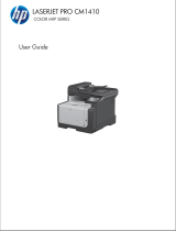 HP LaserJet Pro CM1415 Color Multifunction Printer series User manual