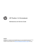 HP (Hewlett-Packard) Pavilion 14-c002sa Chromebook User manual