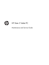 HP Slate 2 Tablet PC User manual