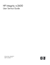 HP RX3600 User manual