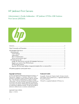 HP Jetdirect 2700w USB Wireless Print Server User guide