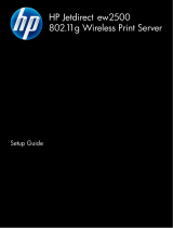 HP Jetdirect ew2500 802.11b/g Wireless Print Server Installation guide