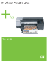 HP K850 Series User manual