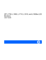 HP L1710 17-inch LCD Monitor User manual