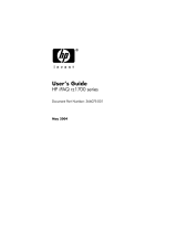 HP RZ1700 User manual