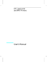 HP LaserJet 4V User manual