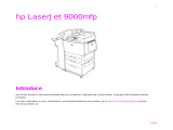 HP LASERJET 9000MFC User manual
