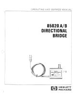 HP 85020B User manual