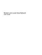 HP Modem and Local Area Network User manual