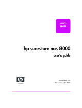 HP NAS 8000 Clustered Solution User manual