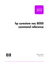 HP NAS 8000 Non-Clustered Solution Command Reference Manual