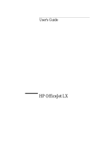 HP Officejet All-in-One/LX User manual