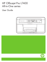 HP Officejet Pro L7400 All-in-One Printer series User manual