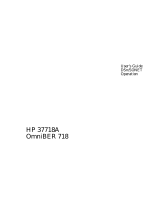 HP 37718A User manual