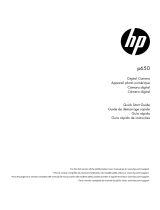 HP p650 Digital Camera Operating instructions