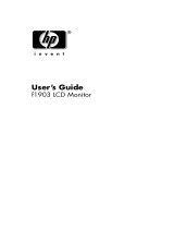 HP f1903 User manual