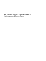 HP DV2500 User manual