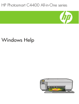 HP Photosmart C4400 All-in-One Printer series User manual