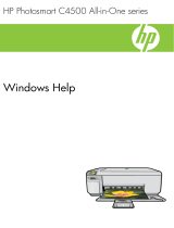 HP Photosmart C4500 All-in-One Printer series User manual