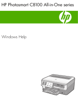 HP Photosmart C8100 All-in-One Printer series User manual