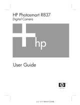 HP PhotoSmart R837 User manual