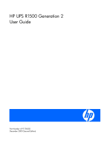 HP (Hewlett-Packard) R1500 User manual