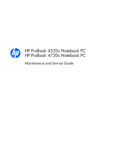 HP (Hewlett-Packard) ProBook 4520s Notebook PC User manual