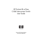 HP ProLiant BL e-Class User manual