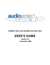 audioscan RM500SL User manual