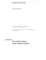 HP Sander 16501A User manual