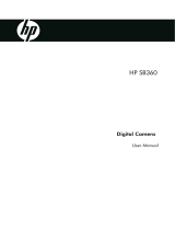 HP SB360 Digital Camera User manual