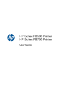 HP Scitex FB700 Industrial Printer User manual