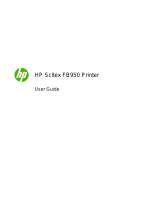 HP Scitex FB950 Printer series User manual