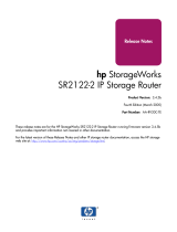 HP SR2122-2 User manual