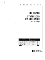 HP 8671B User manual