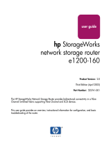 HP STORAGEWORKS e1200-160 User manual