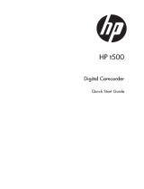 HP T Series User t500 Digital Camcorder Quick start guide