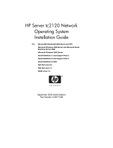 HP tc2120 Server User manual