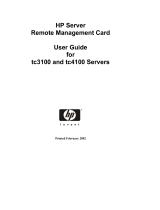 HP TC3100 User manual