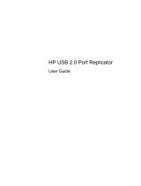 HP USB 2.0 2005pr Port Replicator User manual