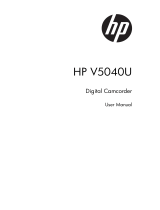 HP V5040u Digital Camcorder User manual