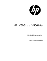 HP (Hewlett-Packard) V5061u Digital Camcorder User manual