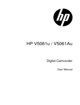 HP V5061h Digital Camcorder User manual