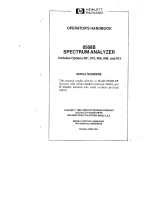 HP 8568B User manual