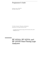 HP 16554A User manual