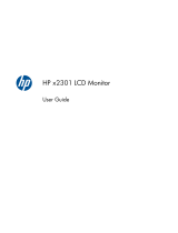 HP Value 23-inch Displays Owner's manual