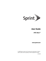 HTC Hero User manual